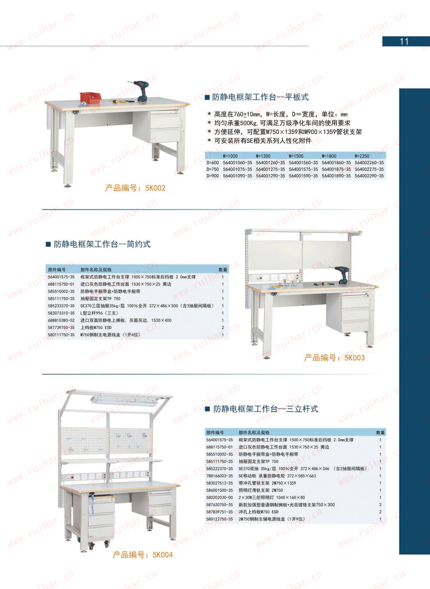 防靜電框架工作臺(tái)（含雙抽），SEG-07-A，SEG-07-B，SEG-07-C，SEG-07-D，森億