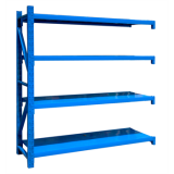 輕型貨架副架1500×500×2000mm(四層,200kg/層,藍色)