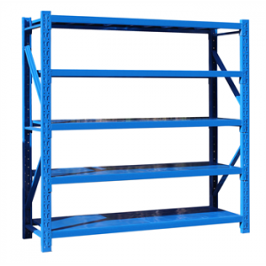 輕型貨架主架2000×600×2000mm(五層,200kg/層,藍(lán)色)