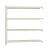 中型貨架副架2000×600×1800mm(四層,500kg/層,白色)