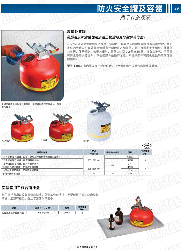 JUSTRITE，美國杰斯瑞特，justriteI型安全罐,柴油汽油存放罐，酒精松香水安全存儲罐，防火安全罐，防爆安全罐