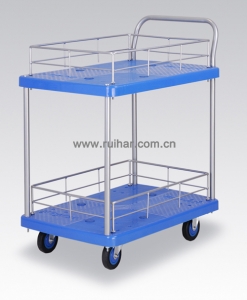 靜音手推車(chē) PLA150Y-T2-HL2 二層護(hù)欄式
