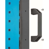 移動型雙面物料架960×610×1110mm(4方孔)，KM-2240